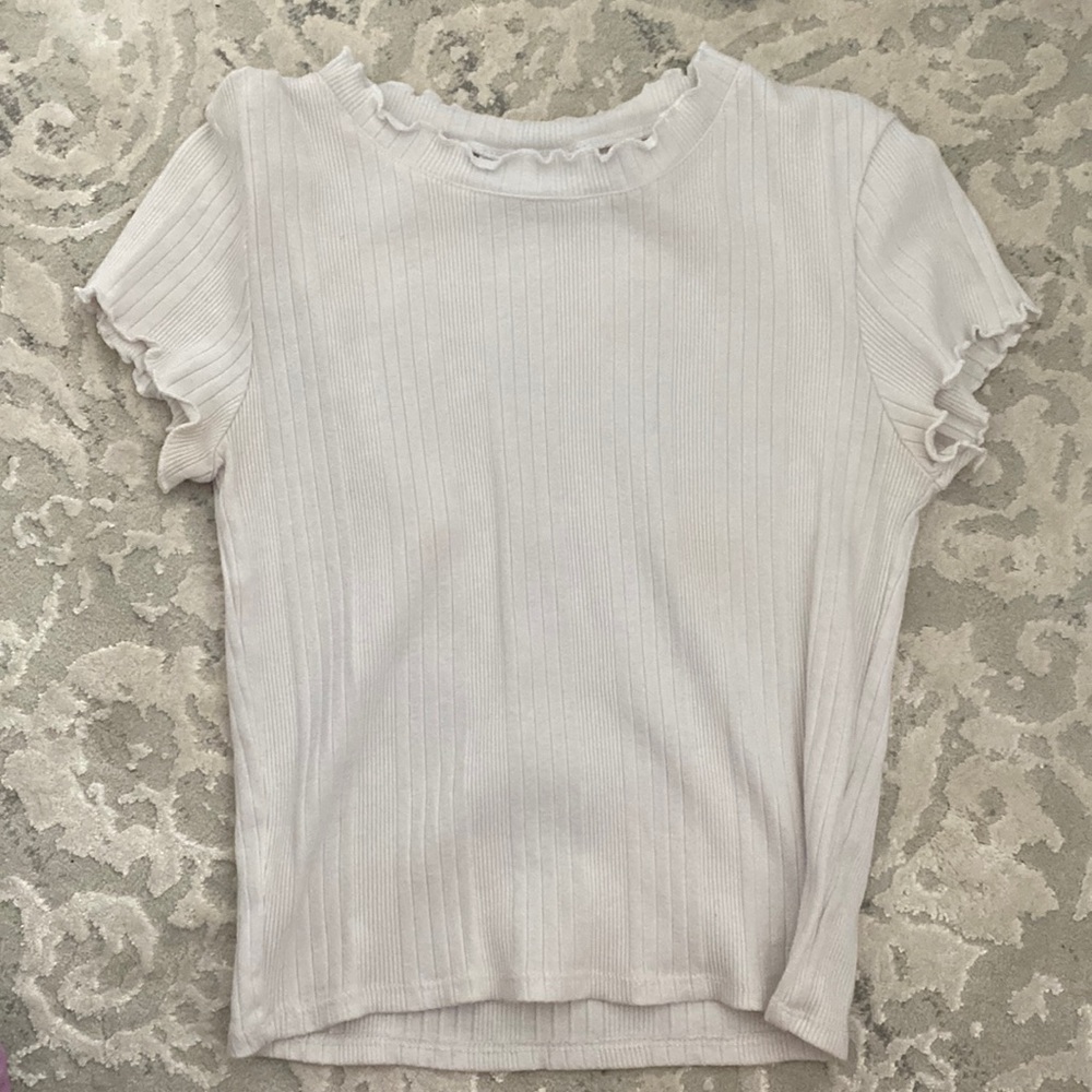 Small Top Shop Cropped White Shirt